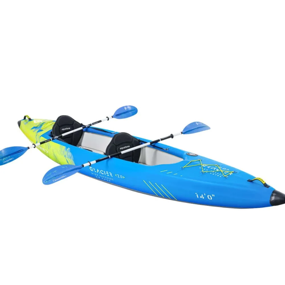 AQUATONE Kayak Gonflable Et Pack^Kayak gonflable Glacier 14'0 2P