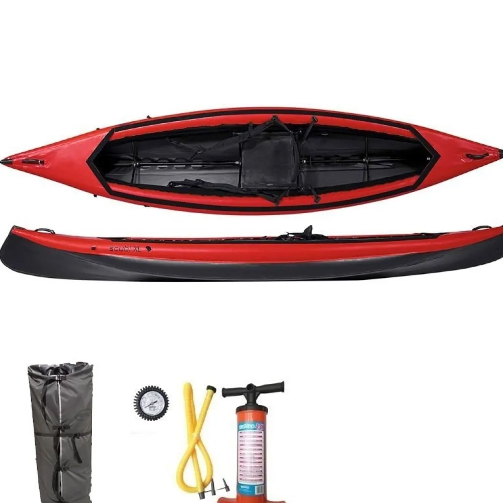 NORTIK Kayak Gonflable Et Pack^Kayak gonflable Scubi 1 XL Rouge