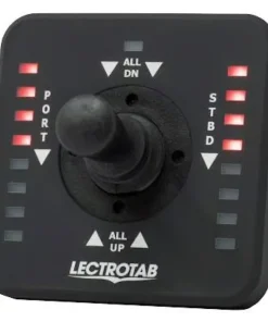 LECTROTAB Kit flaps Lectrolab 230X460 mm pelles aluminium avec commutateur Joystick LED 12V