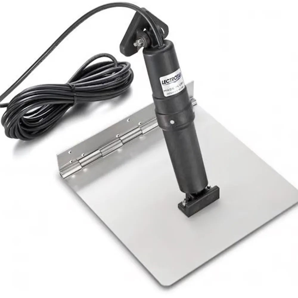 LECTROTAB Kit flaps Lectrolab 230X460 mm pelles Inox avec commutateur Joystick LED 12V