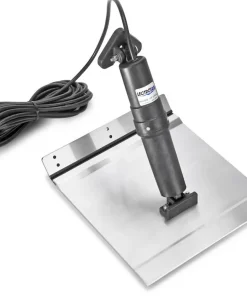 LECTROTAB Flaps^Kit flaps Lectrolab 305X305 mm pelles aluminium avec commutateur Joystick LED 12V