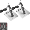 LECTROTAB Flaps^Kit flaps Lectrolab 230X460 mm pelles Aluminium avec commutateur LED 12V