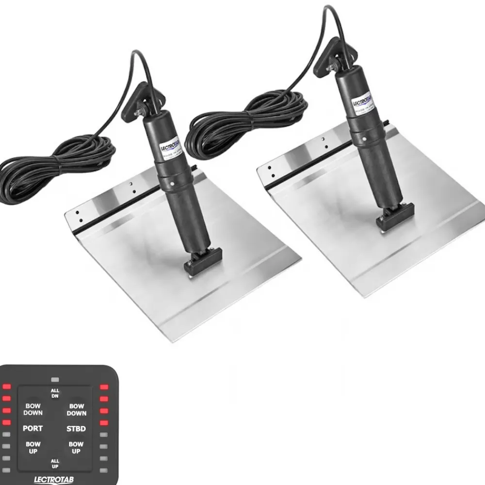 LECTROTAB Flaps^Kit flaps Lectrolab 230X460 mm pelles Aluminium avec commutateur LED 12V