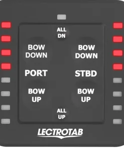 LECTROTAB Flaps^Kit flaps Lectrolab 230X460 mm pelles Aluminium avec commutateur LED 12V
