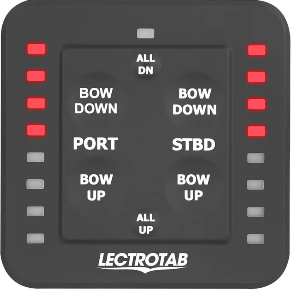 LECTROTAB Flaps^Kit flaps Lectrolab 230X460 mm pelles Aluminium avec commutateur LED 12V