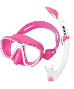 SEAC SUB Kit masque tuba silicone Bella Rose Junior 4-8 ans purge
