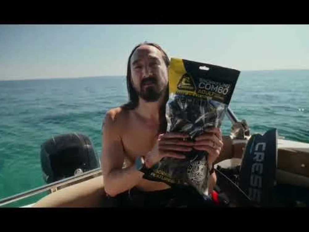 CRESSI-SUB Kit MT Cressi Hiroquest combo X Steve Aoki - Bleu Spectra silver Lenses