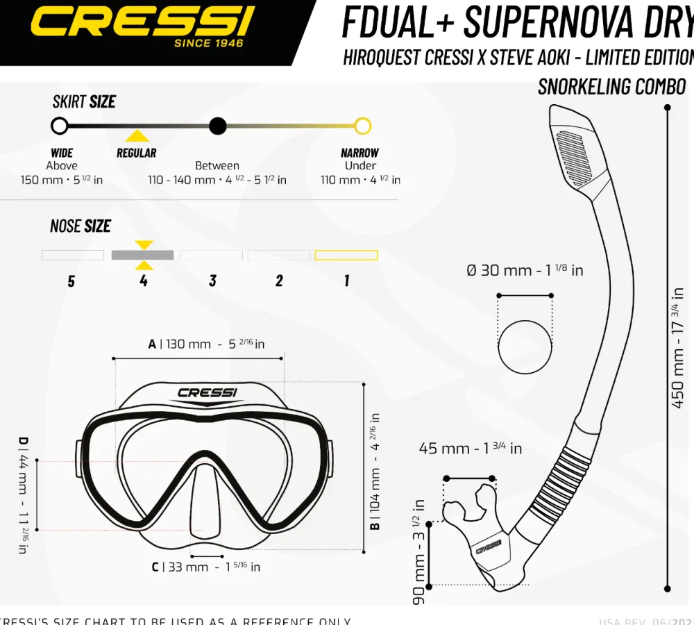 CRESSI-SUB Kit MT Cressi Hiroquest combo X Steve Aoki - Bleu Spectra silver Lenses