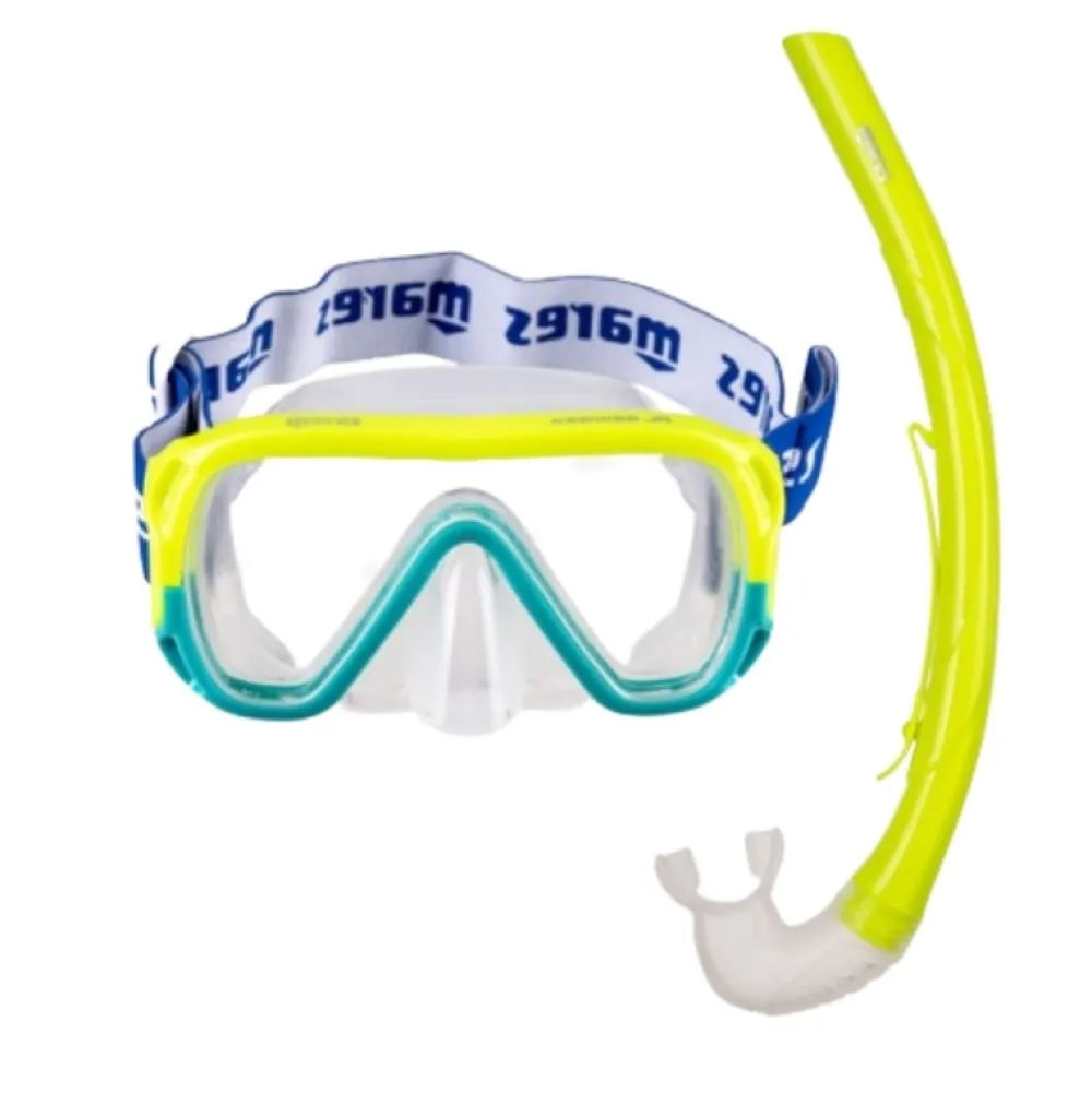 MARES Sets Masque Et Tuba^Kit snorkeling Keewee Junior Jaune