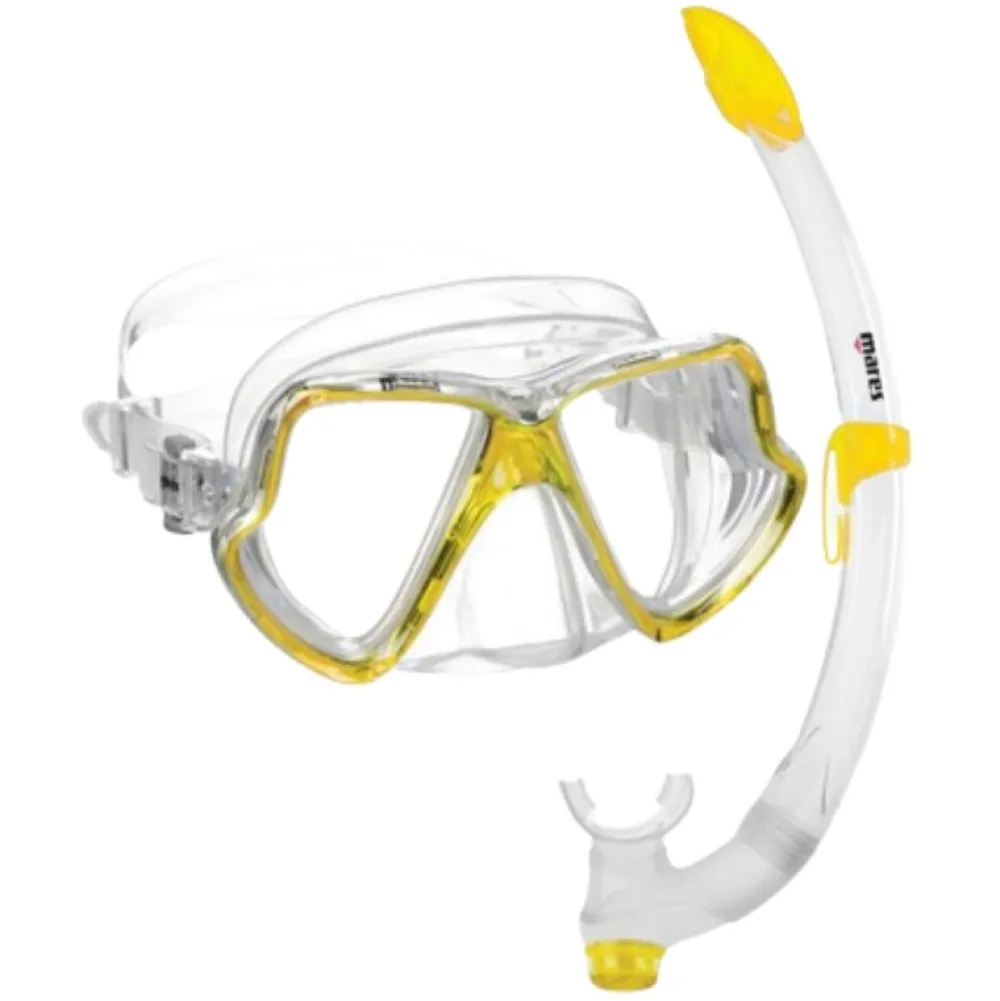 MARES Sets Masque Et Tuba^Kit snorkeling Wahoo Jaune