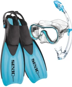 SEAC SUB Kits Palmes, Masques, Tubas^Kit snorkeling Palmes Masque Tuba Silicone Sprint Purge