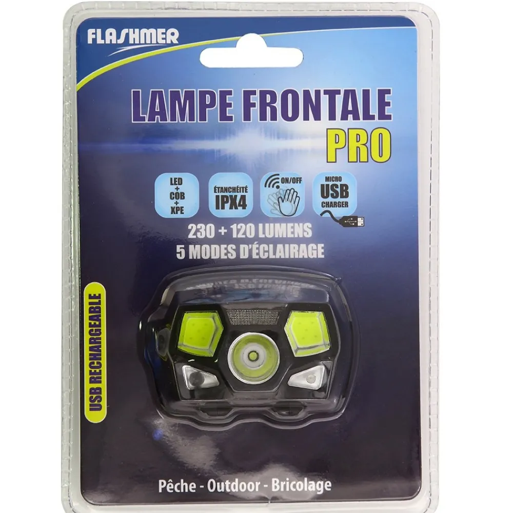 FLASHMER Lampes|Bivouac^Lampe Frontale Pro Senso rechargeable