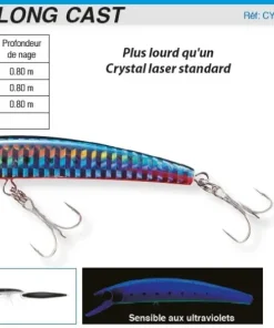 YO-ZURI Leurre Crystal Long Cast 7 cm
