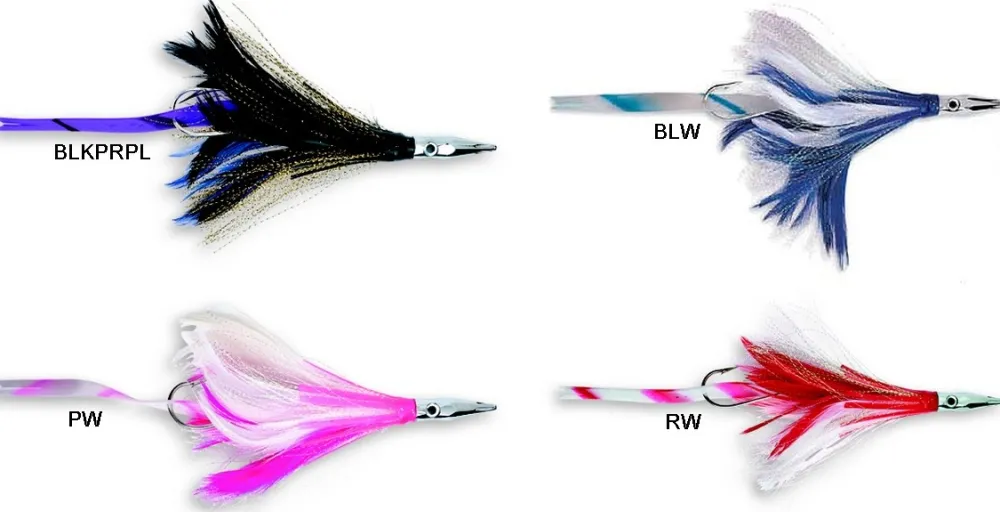 WILLIAMSON Leurre de Traîne Diamond Jet Feather with Sonic Strip 12,7 cm