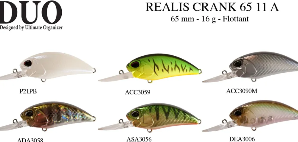 DUO Leurre Flottant Realis Crank 65 11 A