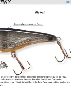 BOMBERLURES Leurres Carnassier|Leurres^Leurre Herky Jerky 15 cm