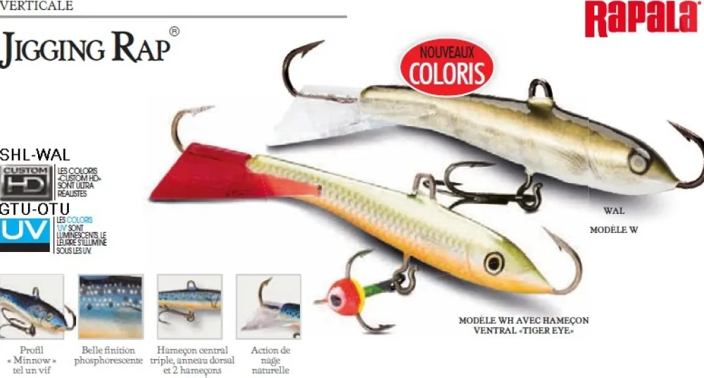 RAPALA Leurre Perche|Leurre Jigging^Leurre Jigging Rap 5 cm 9 gr
