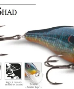 RAPALA Leurres|Leurres Carnassier^Leurre Shallow Shad Rap 9 cm 12 gr