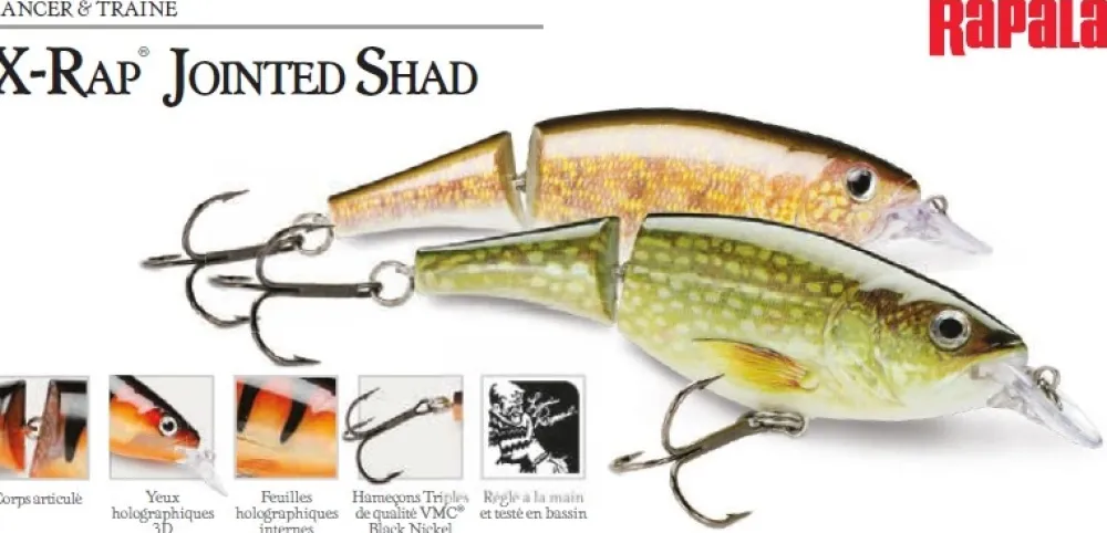 RAPALA Leurre Brochet|Poissons Nageurs^Leurre X-Rap Jointed Shad 13 cm 46 gr