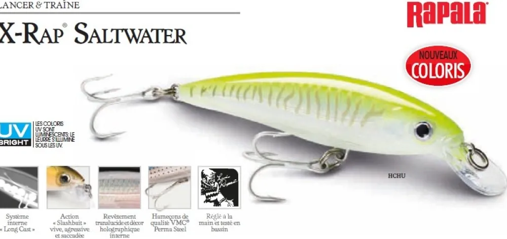 RAPALA Leurre X-Rap Saltwater 12 cm 22 cm