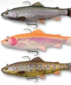 SAVAGE GEAR Leurre Souple|Leurre Brochet^Leurre 4D Rattle Trout 20,5 cm
