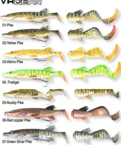SAVAGE GEAR Leurre Souple|Leurre Brochet^Leurre 3D The Hybrid Pike 17 cm