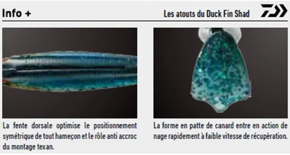 DAIWA Leurre Souple Duckfin Shad 13 cm 12 g
