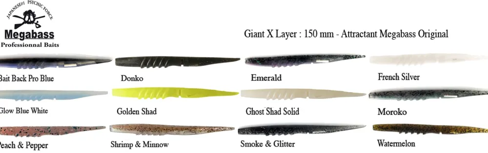 MEGABASS Leurre Bar|Leurre Souple^Leurre Souple Giant X Layer