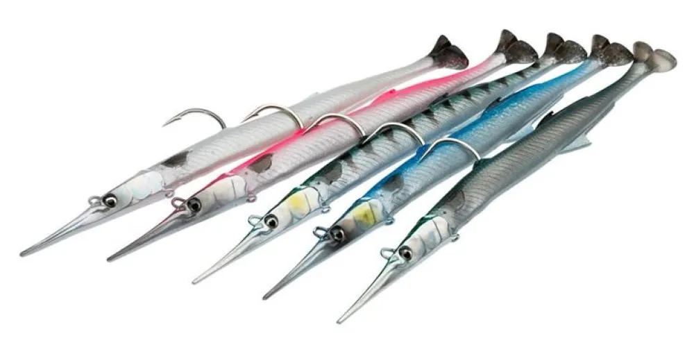 SAVAGE GEAR Leurre Souple Salt 3D Needlefish pulse tail 2+1
