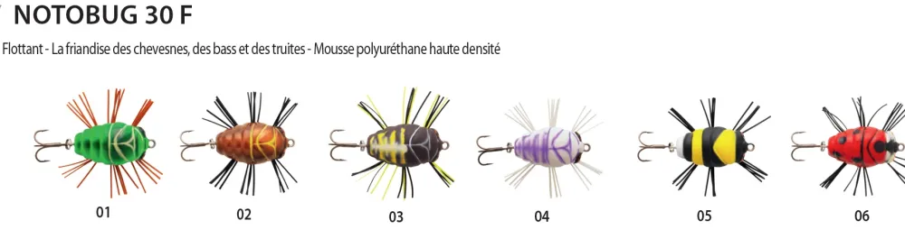 SAKURA Leurre Perche|Leurres Truite^Leurres de surface Notobug 3 cm 3,5 gr