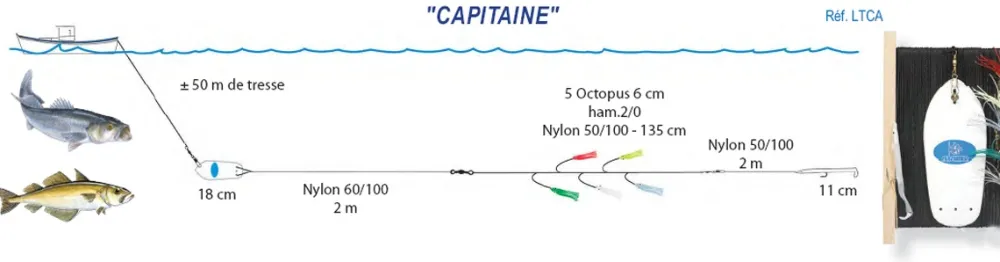 FLASHMER Leurres|Lignes De Traine^Ligne De Traine Capitaine