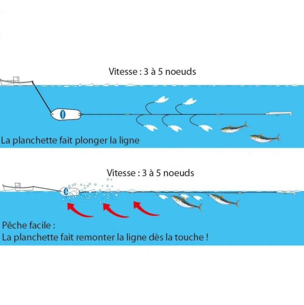 FLASHMER Ligne de Traine Mer Fregate