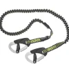 SPINLOCK Harnais Bateau Et Longe^Longe de vie élastique Racing 2 mètres  2 mousquetons