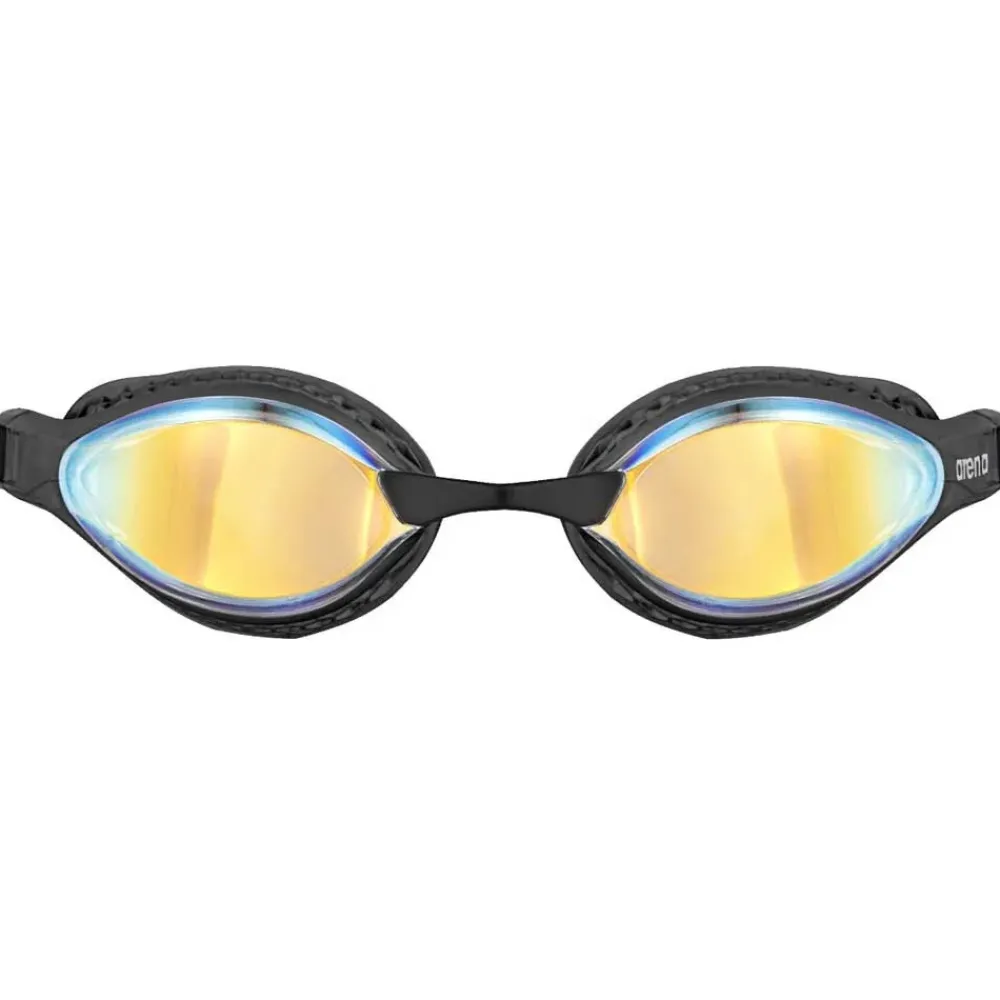 ARENA Lunettes de natation Air-Speed Mirror - Yellow copper black