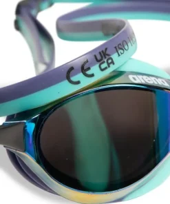 ARENA Lunettes de natation Python Junior Mirror - Silver shoking pink plum