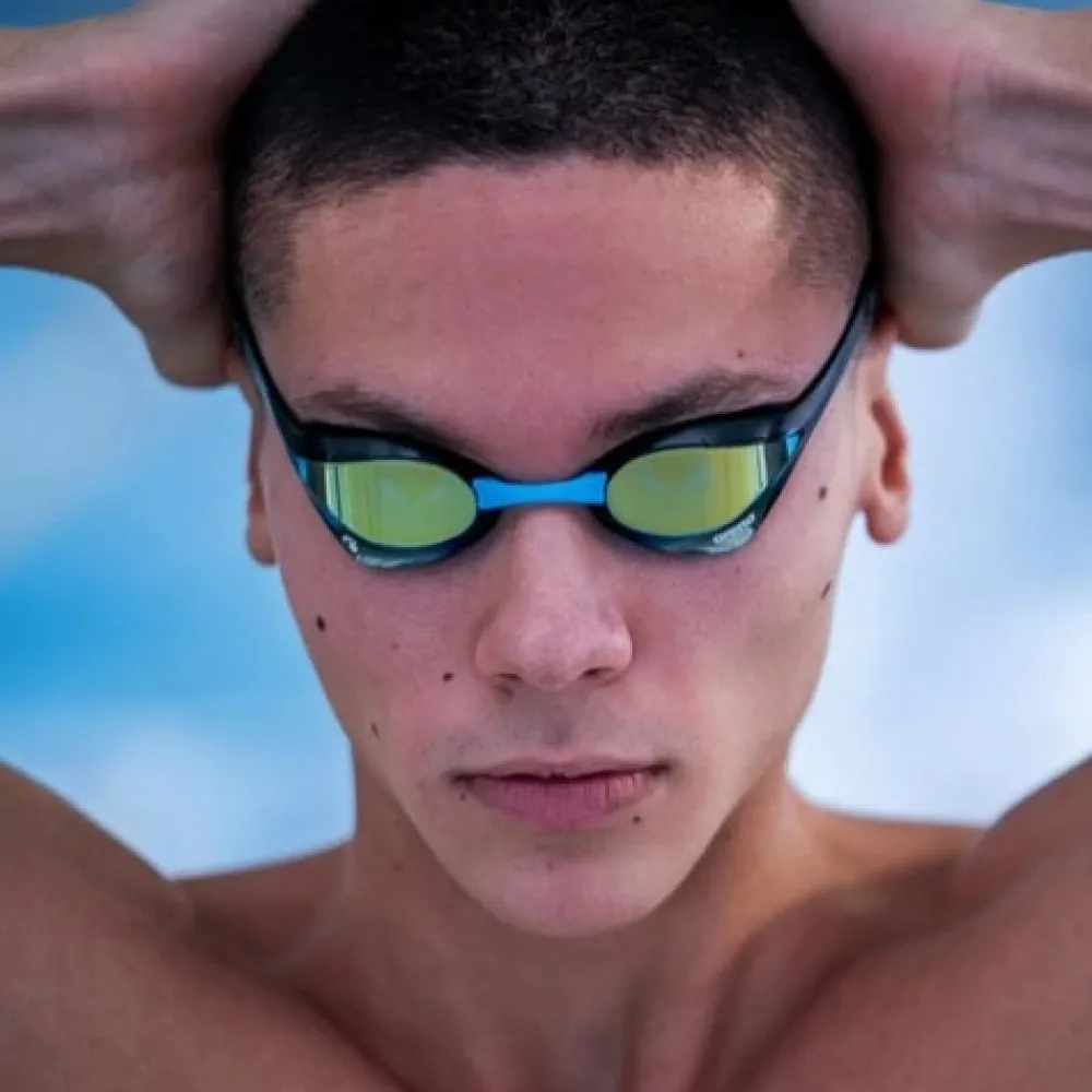ARENA Lunette De Natation Adulte^Lunettes de natation Cobra Ultra Swipe Mirror - Yellow copper white