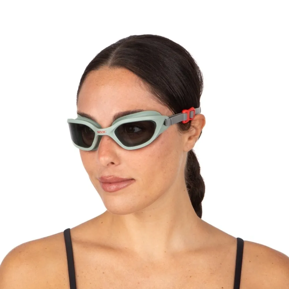 SEAC SUB Lunette De Natation Adulte^Lunettes de natation Mood Vert/Gris