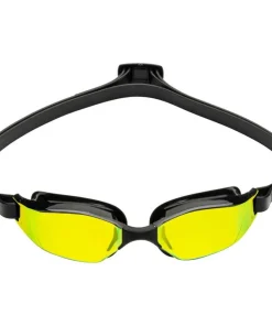 AQUA SPHERE Lunettes natation Aquasphere Xceed - Effet Miroir Jaune Titane / Noir
