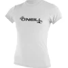 O'NEILL Lycra / Rashguard|Lycra / Rashguard^Lycra femme manches courtes Basic Skins Sun Shirt Blanc