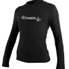 O'NEILL Lycra femme manches Longue Basic Skins Sun Shirt Noir