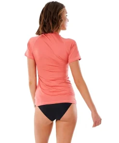 RIP CURL Lycra / Rashguard|Lycra / Rashguard^Lycra femme manches courtes Coral
