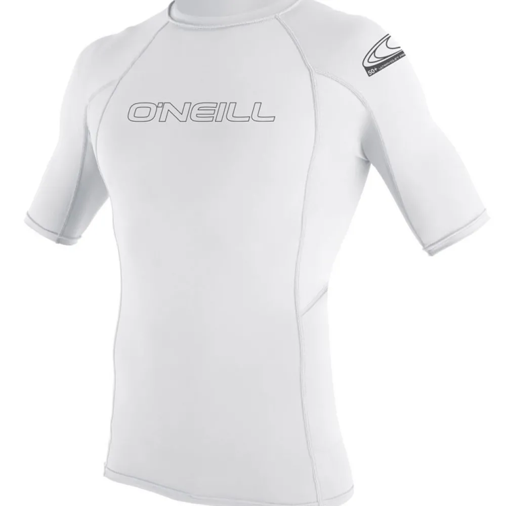 O'NEILL Lycra homme manches courtes Basic Skins Blanc