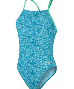 Femme SPEEDO Maillot de bain Allover Lattice-Back Aquarium