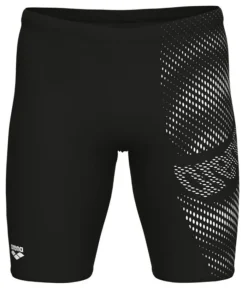 Homme ARENA Maillot de bain Jammer Distortion Homme - Black white