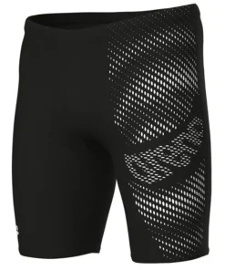 Homme ARENA Maillot de bain Jammer Distortion Homme - Black white