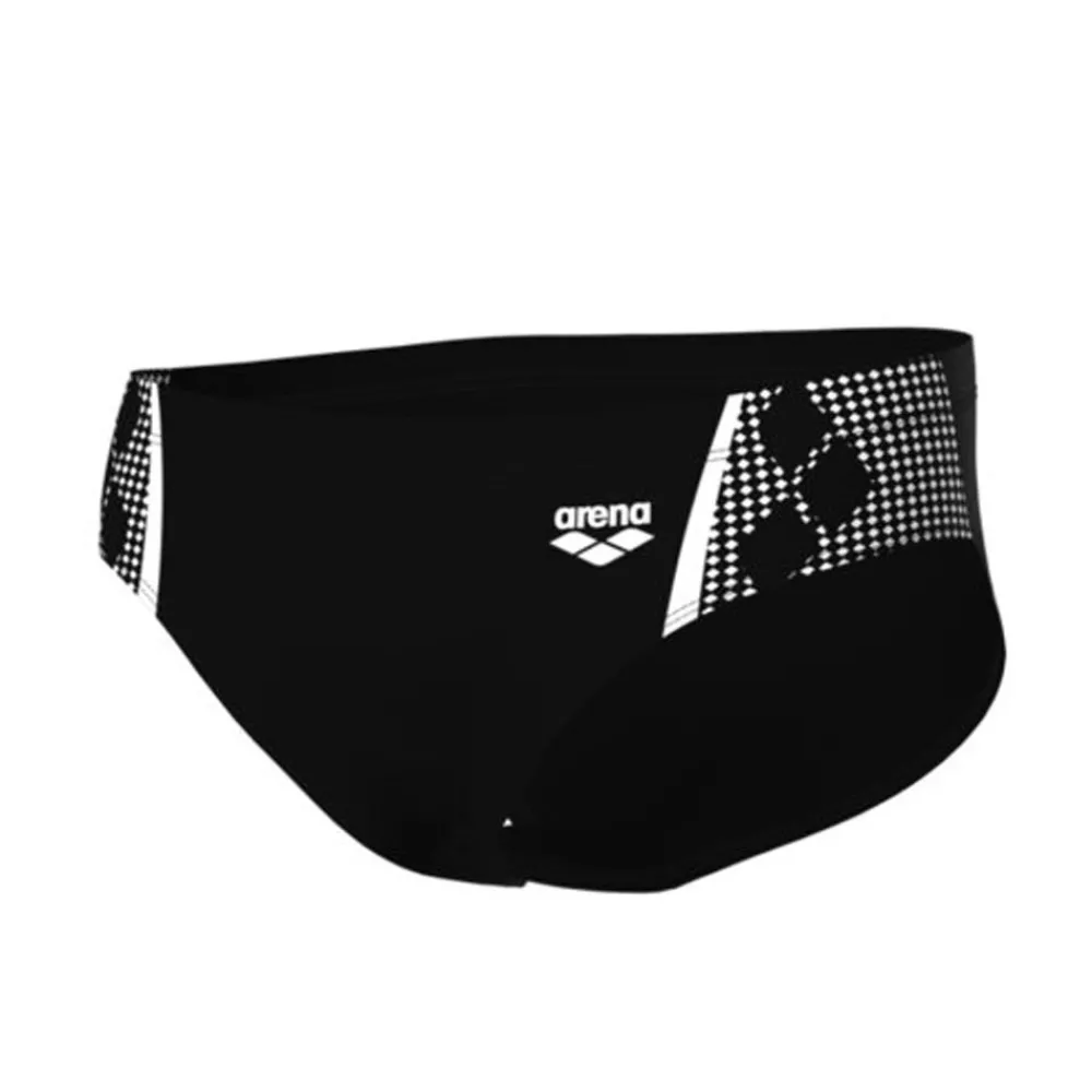 Homme ARENA Maillot de bain Slip Brief Graphic Homme - Black white