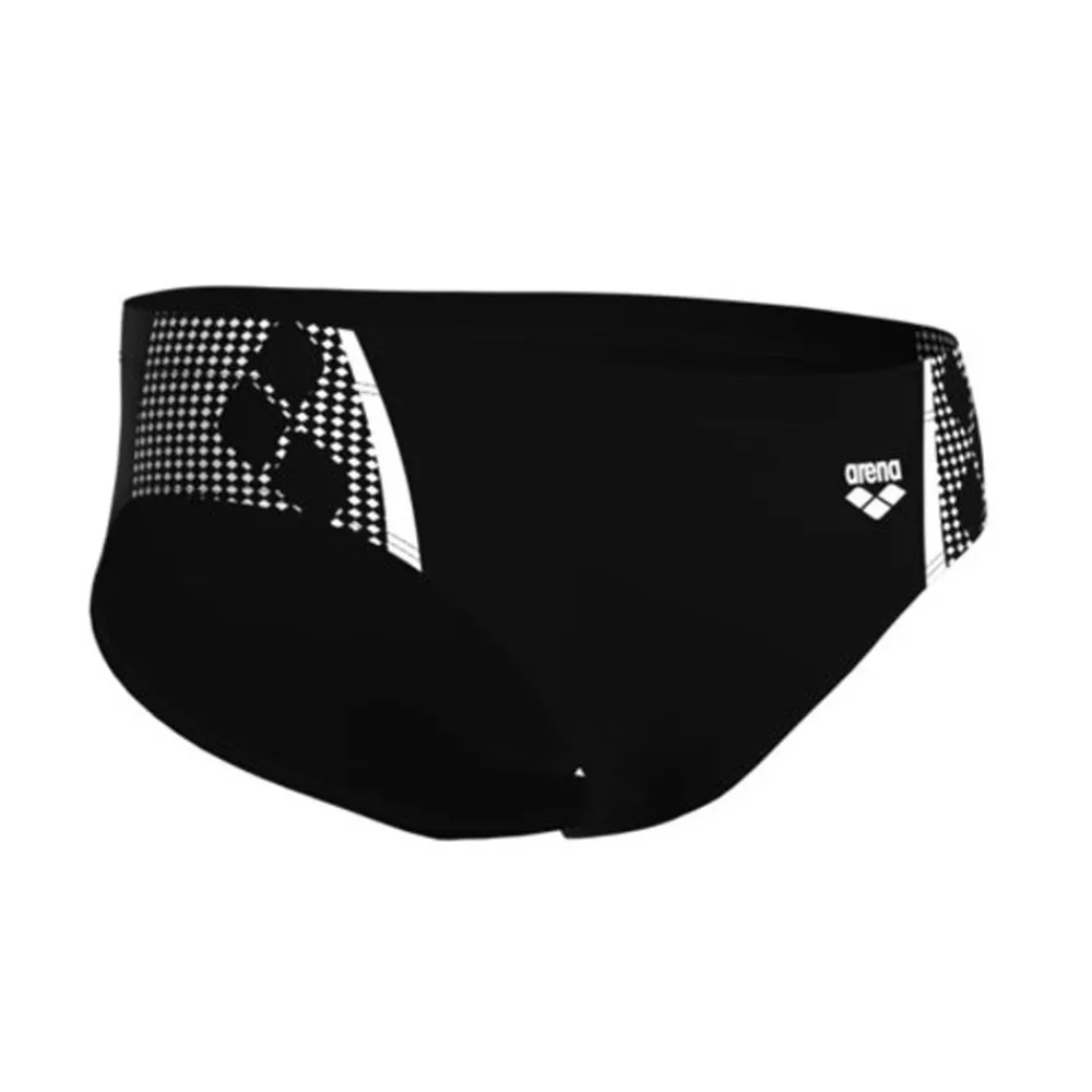 Homme ARENA Maillot de bain Slip Brief Graphic Homme - Black white