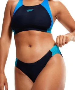 SPEEDO Maillot De Bain Natation Femme^Maillot de bain Colourblock Splice 2PC Navy/Bondi Blue/Aquarium