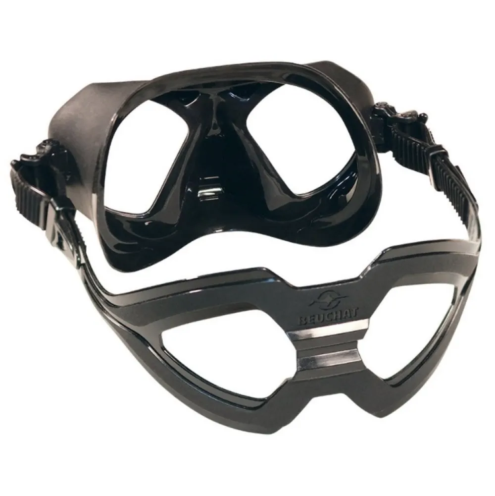 BEUCHAT Masque chasse sous marine Shark Noir