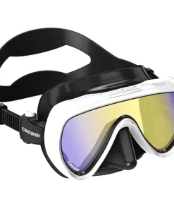 CRESSI-SUB Masques Snorkeling|Masques^Masque Cressi Honey Femme Blanc / Noir UV 420 Bleu / Jaune